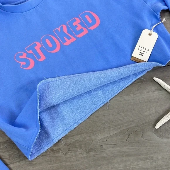 🔆BILLABONG🔆 HEY GDAY CROPPED CREW SWEATSHIRT - Picture 7 of 12